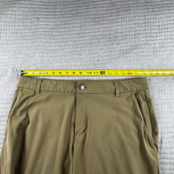 Lululemon Commission Pant Mens 35x31 Beige ABC Golf Stretch Commute Warpstreme - Picture 4 of 10